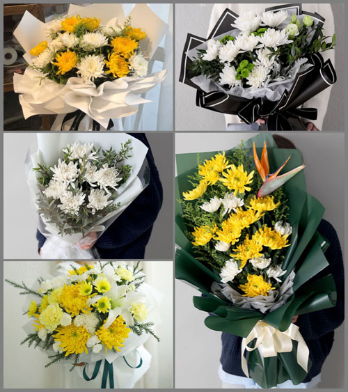 湖北孝感市大悟县芳畈镇芳畈村白事花束代送